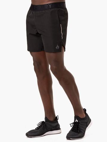 Ryderwear Men Shorts Strength Performance Men's Shorts Black | CA2736KI