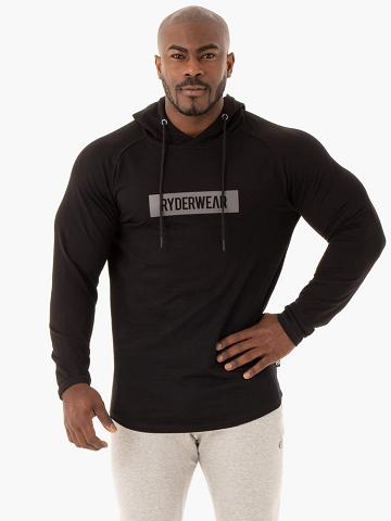 Ryderwear Men Sweaters Base Pullover Jumper Men's Sweaters Black | CA2846YU