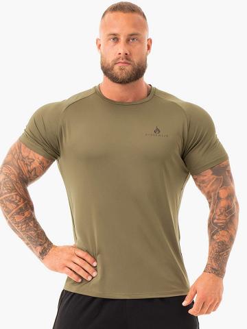 Ryderwear Men T Shirts Breeze Men's T Shirts Khaki | CA2949KI