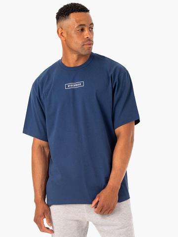 Ryderwear Men T Shirts Recharge Men's T Shirts Blue | CA2863UT