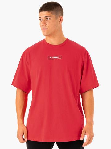 Ryderwear Men T Shirts Recharge Men's T Shirts Red | CA2864YU