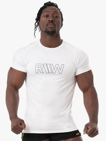 Ryderwear Men T Shirts Shield Men's T Shirts White | CA2858SO