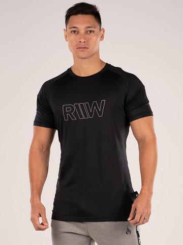 Ryderwear Men T Shirts Shield Men's T Shirts Black | CA2859AP