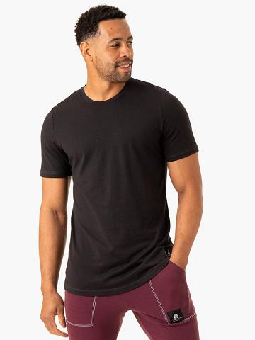 Ryderwear Men T Shirts Vital Men's T Shirts Faded Black | CA2850WY