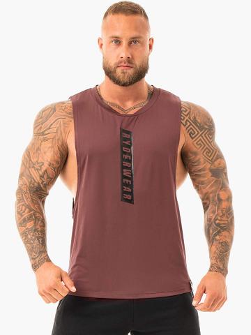 Ryderwear Men Tanks Combat Baller Tank Men's Tanks Brick | CA3075IS