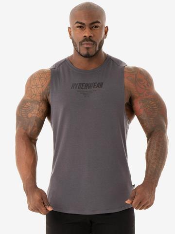 Ryderwear Men Tanks Core Baller Tank Men's Tanks Charcoal | CA3071SO