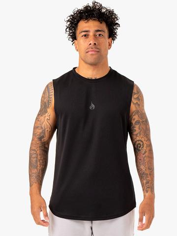 Ryderwear Men Tanks Enhance Muscle Tank Men's Tanks Black | CA3063WY