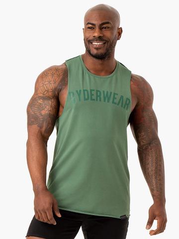 Ryderwear Men Tanks Force Baller Tank Men's Tanks Green | CA3044ZG