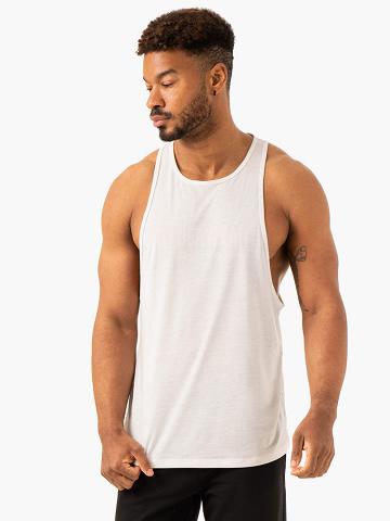 Ryderwear Men Tanks Heritage Baller Tank Men's Tanks Off White | CA3025DN