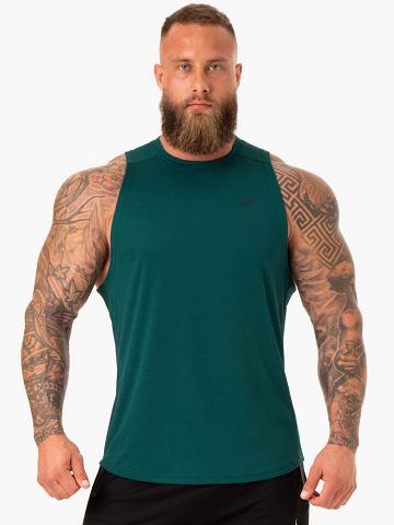 Ryderwear Men Tanks Lift Mesh Baller Tank Men's Tanks Emerald | CA3008RW