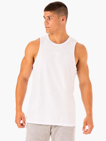 Ryderwear Men Tanks Limitless Baller Tank Men's Tanks White | CA3002PQ