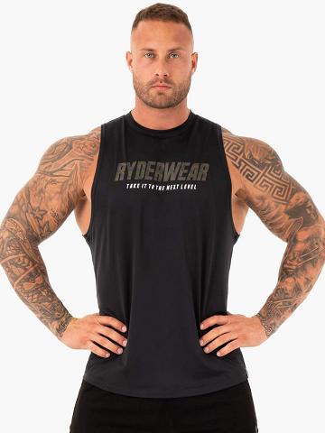 Ryderwear Men Tanks Strength Baller Tank Men's Tanks Black | CA2973ZG