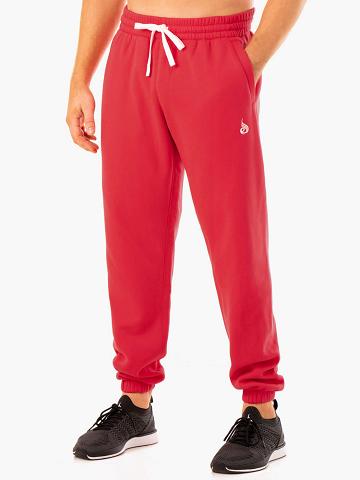 Ryderwear Men Track Pants Recharge Relaxed Men's Track Pants Red | CA3116LH