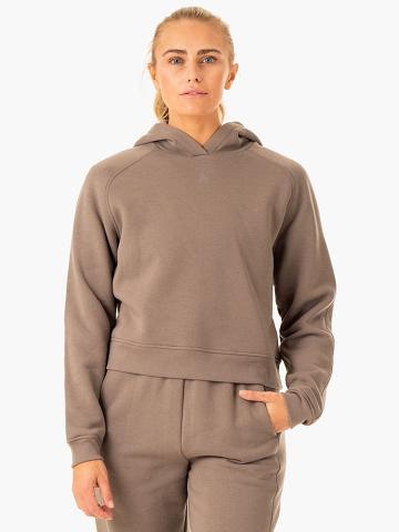 Ryderwear Women Hoodie Sideline Women's Hoodie Taupe | CA2455QZ