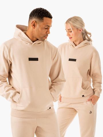 Ryderwear Women Hoodie Unisex Pullover Women's Hoodie Sand | CA2499OR