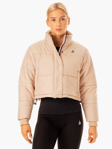 Ryderwear Women Jackets Apex Puffer Women's Jackets Nude | CA2434CE