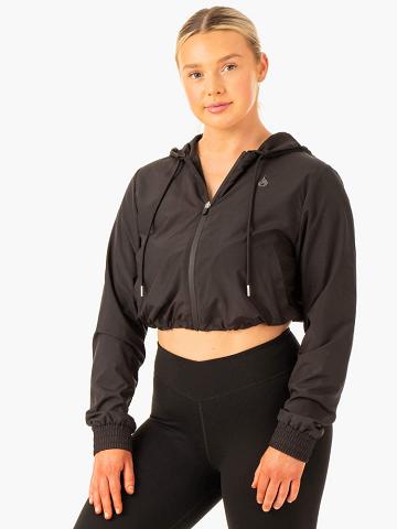 Ryderwear Women Jackets Element Windbreaker Women's Jackets Black | CA2430MA