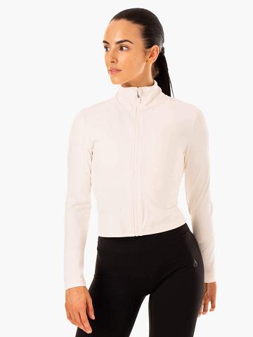 Ryderwear Women Jackets NKD Refine Women's Jackets Off White | CA2438KI