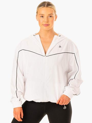 Ryderwear Women Jackets Ultimate Windbreaker Women's Jackets White | CA2431NB