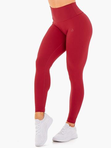 Ryderwear Women Leggings Motion High Waisted Women's Leggings Red | CA2241IS