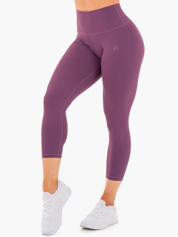 Ryderwear Women Leggings Motion High Waisted 7/8 Women's Leggings Purple | CA2411LH