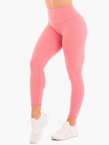 Ryderwear Women Leggings NKD High Waisted Women's Leggings Rose | CA2238TV