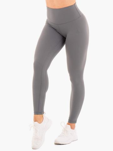 Ryderwear Women Leggings NKD High Waisted Women's Leggings Charcoal | CA2422IS