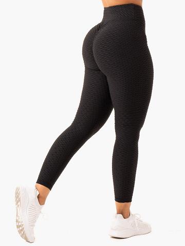 Ryderwear Women Leggings Optic Scrunch Bum Women's Leggings Black | CA2343OR