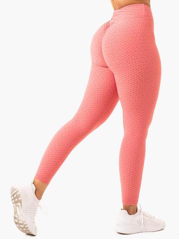 Ryderwear Women Leggings Optic Scrunch Bum Women's Leggings Lipstick Pink | CA2376WY