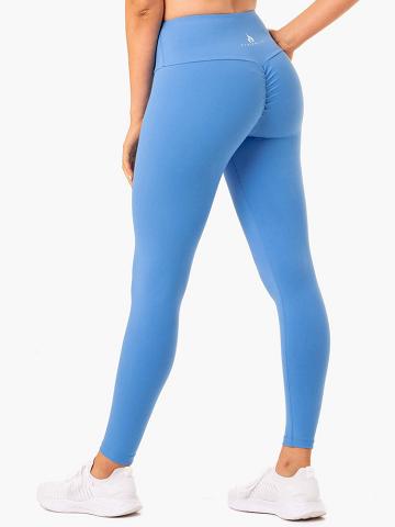 Ryderwear Women Leggings Staples Scrunch Bum Women's Leggings Blue | CA2290TV