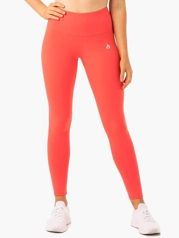 Ryderwear Women Leggings Staples Scrunch Bum Women's Leggings Coral | CA2298DN