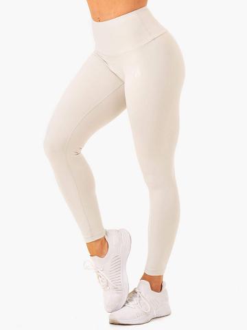 Ryderwear Women Leggings Vital High Waisted Scrunch Women's Leggings Snow Grey | CA2286QZ