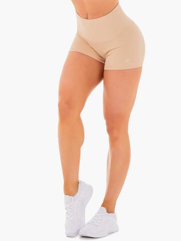 Ryderwear Women Shorts Adapt High Waisted Scrunch Women's Shorts Nude | CA1973MA