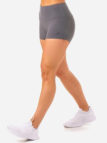 Ryderwear Women Shorts Adapt High Waisted Scrunch Women's Shorts Grey | CA2156QZ