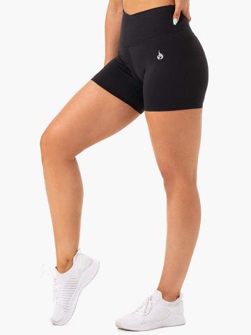 Ryderwear Women Shorts Amazon High Waisted Women's Shorts Black | CA2133RW