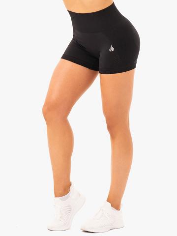 Ryderwear Women Shorts Electra Seamless Women's Shorts Black | CA2184EX