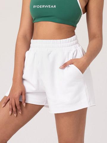 Ryderwear Women Shorts Elevate Track Women's Shorts White | CA2025MA