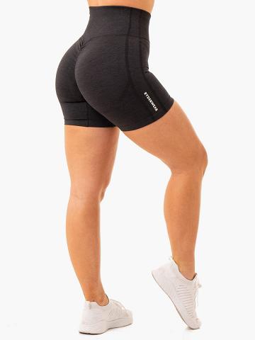 Ryderwear Women Shorts Enhance Scrunch Bum Seamless Women's Shorts Black | CA1974QZ