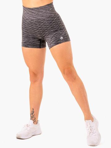 Ryderwear Women Shorts Evolve Seamless High Waisted Women's Shorts Black | CA2200LH