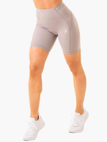 Ryderwear Women Shorts Level Up High Waisted Scrunch Women's Shorts Steel Grey | CA2067HK