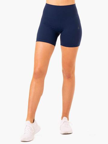 Ryderwear Women Shorts NKD Align Women's Shorts Navy | CA1966LH