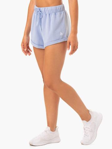 Ryderwear Women Shorts Off Duty Fleece Women's Shorts Blue Marl | CA2180NB