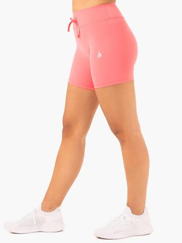 Ryderwear Women Shorts Replay High Waisted Women's Shorts Coral | CA2066GL