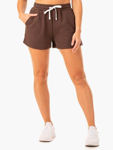 Ryderwear Women Shorts Restore Track Women's Shorts Chocolate | CA2075BC