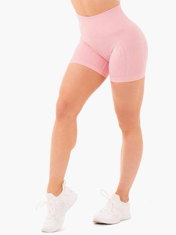 Ryderwear Women Shorts Seamless Staples Women's Shorts Baby Pink Marl | CA1955IS