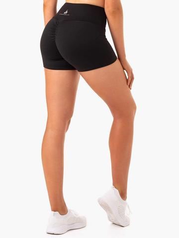 Ryderwear Women Shorts Staples Scrunch Bum Booty Women's Shorts Black | CA1948QZ