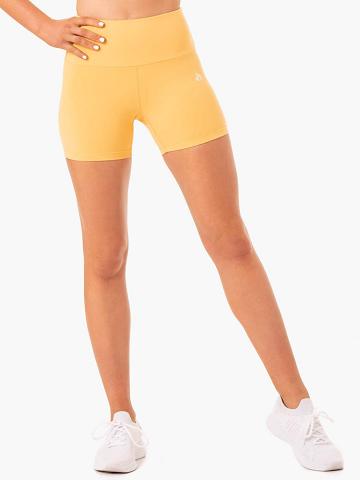 Ryderwear Women Shorts Staples Scrunch Bum Mid Length Women's Shorts Mango | CA2018LH