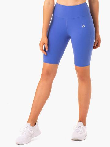 Ryderwear Women Shorts Staples Scrunch Bum Bike Women's Shorts Iris Blue | CA2027WY