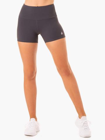 Ryderwear Women Shorts Staples Scrunch Bum Booty Women's Shorts Charcoal | CA2132EX