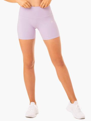 Ryderwear Women Shorts Staples Scrunch Bum Mid Length Women's Shorts Lilac | CA2174LH